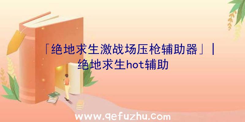 「绝地求生激战场压枪辅助器」|绝地求生hot辅助